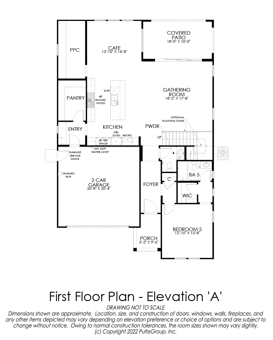 First Floor Plan - Elevation A - Plan Two - Skyline at Deerlake Ranch